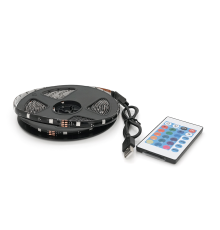 Комплект світлодіодної стрічки 5050 RGB 5 метрів USB+Bluetooth, Box