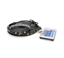Комплект світлодіодної стрічки 5050 RGB 5 метрів USB+Bluetooth, Blister