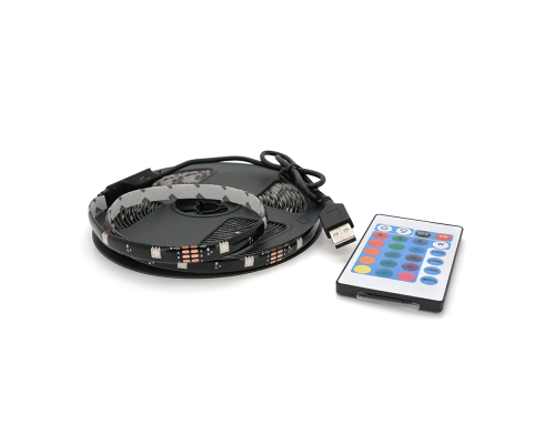 Комплект світлодіодної стрічки 5050 RGB 5 метрів USB+Bluetooth, Blister