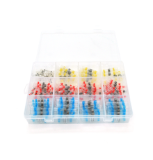Набор термоусадочних гільз з припоєм Q250 Red 0.5-1.50mm² (100) Blue 1.50-2.50mm² (90)Yellow 4.00-6.00mm² (20) White0.25-0.35mm² (40)