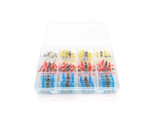 Набор термоусадочних гільз з припоєм Q250 Red 0.5-1.50mm² (100) Blue 1.50-2.50mm² (90)Yellow 4.00-6.00mm² (20) White0.25-0.35mm² (40) Набор термоусадочних гільз з припоєм Q250 Red 0.5-1.50mm² (100) Blue 1.50-2.50mm² (90)Yellow 4.00-6.00mm² (20) White0.25-0.35mm² (40)