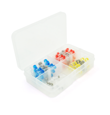 Набор термоусадочних гільз з припоєм Q50 Red 0.5-1.50mm² (23) Blue 1.50-2.50mm² (12)Yellow 4.00-6.00mm² White(10)0.25-0.35mm² (5)