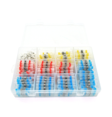 Набор термоусадочних гільз з припоєм Q200 Red 0.5-1.50mm² (50) Blue 1.50-2.50mm² (100)Yellow 4.00-6.00mm² (10)White0.25-0.35mm² (40)