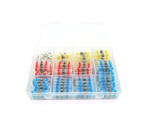 Набор термоусадочних гільз з припоєм Q200 Red 0.5-1.50mm² (50) Blue 1.50-2.50mm² (100)Yellow 4.00-6.00mm² (10)White0.25-0.35mm² (40) Набор термоусадочних гільз з припоєм Q200 Red 0.5-1.50mm² (50) Blue 1.50-2.50mm² (100)Yellow 4.00-6.00mm² (10)White0.25-0.35mm² (40)
