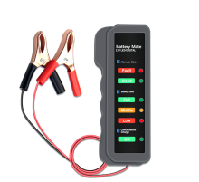 Тестер для акумуляторних батарей BM-310 + крокодили, 12V, LED