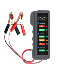 Тестер для акумуляторних батарей BM-310 + крокодили, 12V, LED