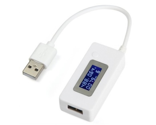 USB тестер KCX-017 напруги (3-7V) і струму (0-3A) ємності батарей для зарядки (0-19999mAh), White USB тестер KCX-017 напруги (3-7V) і струму (0-3A) ємності батарей для зарядки (0-19999mAh), White