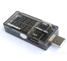 USB тестер Keweisi KWS-V21 напруги (3-8V) та струму (0-3A), Black