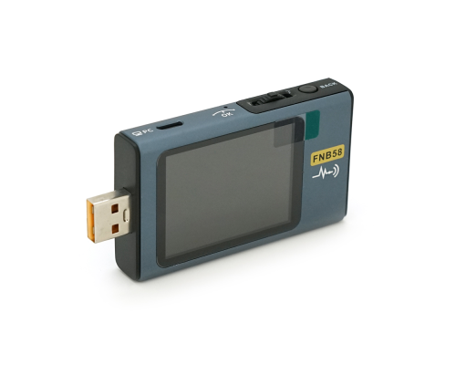 USB тестер Fnirsi FNB58 напруги (4-28V) та струму (0-7A), Bluetooth, Box