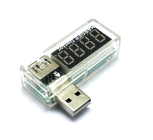USB тестер Charger Doctor напруги (3-7.5V) і струму (0-2.5A) White, загнутий