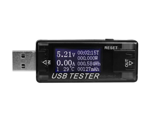 USB тестер Keweisi KWS-MX17 напруги (4-30V) та струму (0-5A), Black USB тестер Keweisi KWS-MX17 напруги (4-30V) та струму (0-5A), Black