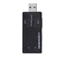 USB тестер Keweisi KWS-10VA напруги (3-8V) і струму (0-3A), Black