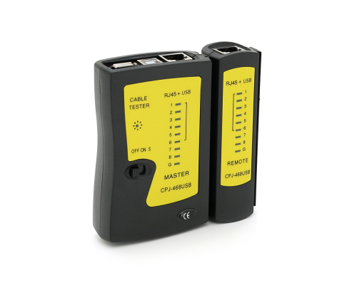 Кабельний тестер Merlion NSHL468U, RJ-45 + USB