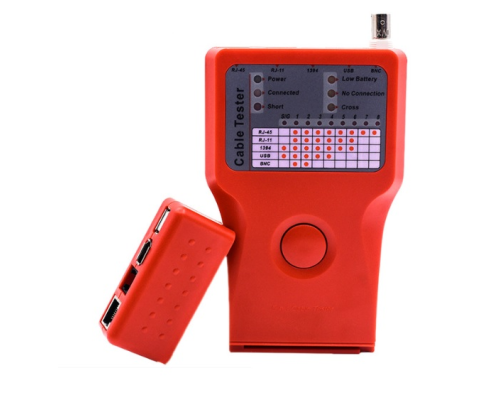 Кабельний тестер Merlion мультифункціональний 5 в 1 RJ-11 / RJ-45 / BNC / USB /1394