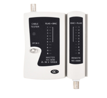 Тестер кабельний Merlion NSHL468BNC, RJ-45 + BNC, батарейки в комплекті немає