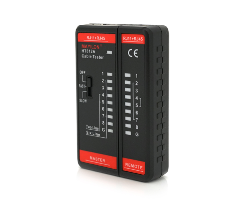 Кабельний тестер Mayilon HT-812A, RJ-45+RJ-11 Кабельний тестер Mayilon HT-812A, RJ-45+RJ-11