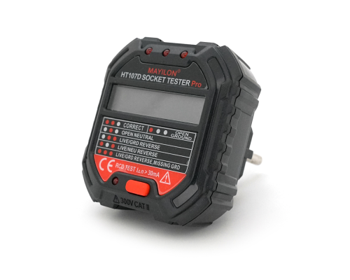 Тестер розеток Mayilon HT-107D, AC: 90-250V