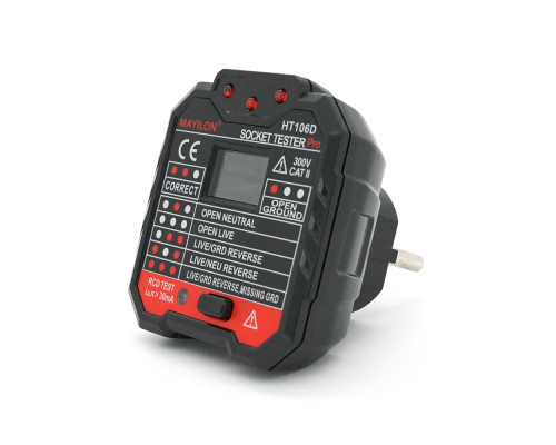 Тестер розеток Mayilon HT-106D, AC: 48-250V Тестер розеток Mayilon HT-106D, AC: 48-250V