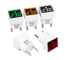 Цифровий вольтметр LED-102, діапазон вимірів 50-380V, Blue, 30х30х52мм
