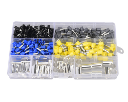 Набір клем/наконечників 390шт VE+EN390 (E2508b-100,E1508bl-100,E4009gr-100,E6012y-50,EN3516-10,EN1015-10,EN2516-10,EN618-10) у боксі Набір клем/наконечників 390шт VE+EN390 (E2508b-100,E1508bl-100,E4009gr-100,E6012y-50,EN3516-10,EN1015-10,EN2516-10,EN618-10) у боксі