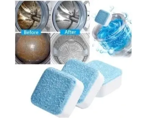Антибактериальное средство очистки стиральных машин Washing mashine cleaner №2 в шипучих таблетках Антибактериальное средство очистки стиральных машин Washing mashine cleaner №2 в шипучих таблетках