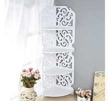 Полка стелаж пластиковая в ваную угловая PK-04 (80cm*20cm*20cm)