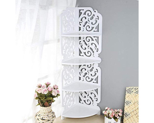 Полка стелаж пластиковая в ваную угловая PK-04 (80cm*20cm*20cm) Полка стелаж пластиковая в ваную угловая PK-04 (80cm*20cm*20cm)