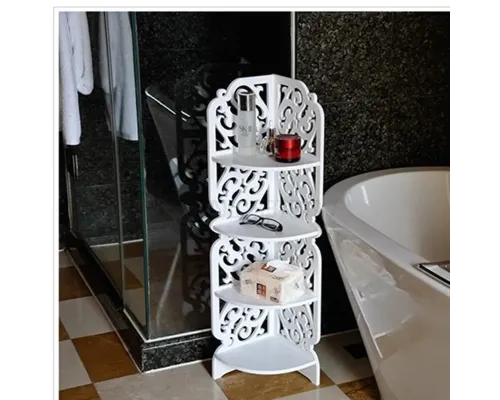 Полка стелаж пластиковая в ваную угловая PK-04 (80cm*20cm*20cm) Полка стелаж пластиковая в ваную угловая PK-04 (80cm*20cm*20cm)