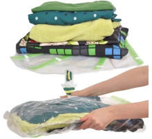 Вакуумный пакет Vacuum Bag для хранения одежды 80x110 см Прозрачные