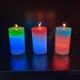 Декоративная восковая свеча с эффектом пламенем и LED подсветкой Candles magic 7 цветов RGB