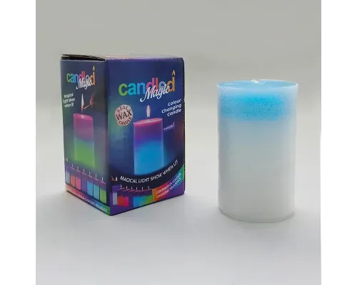 Декоративная восковая свеча с эффектом пламенем и LED подсветкой Candles magic 7 цветов RGB Декоративная восковая свеча с эффектом пламенем и LED подсветкой Candles magic 7 цветов RGB