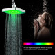 Лійка насадка для душу з LED-підсвіткою RGB світлодіодна, квадратна 150 мм LED Shower head AND XL-902