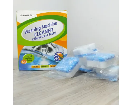 Антибактериальное средство очистки стиральных машин Washing mashine cleaner №2 в шипучих таблетках Антибактериальное средство очистки стиральных машин Washing mashine cleaner №2 в шипучих таблетках