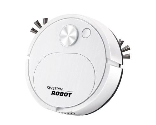 Робот-пилосос на акумуляторі SWEEPING ROBOT потужний Білий Робот-пилосос на акумуляторі SWEEPING ROBOT потужний Білий