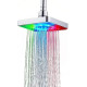 Лійка насадка для душу з LED-підсвіткою RGB світлодіодна, квадратна 150 мм LED Shower head AND XL-902