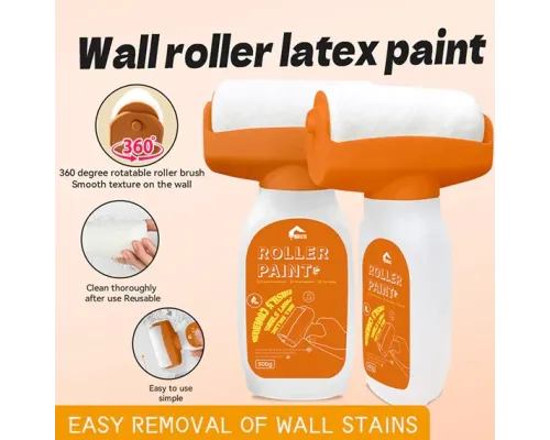 Роликовая кисть для ремонта и восстановления стен, валик для краски Wall restoration WHITE