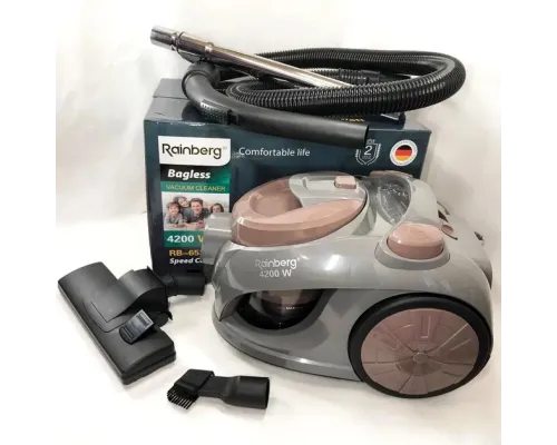 Пылесос Контейнерный Без Мешка Rainberg RB-653 4200W Коричневый Пылесос Контейнерный Без Мешка Rainberg RB-653 4200W Коричневый