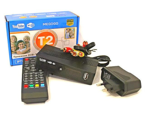 Тюнер T2 MG811 приставка с просмотром YouTube IPTV WiFi HDMI USB MEGOGO Тюнер T2 MG811 приставка с просмотром YouTube IPTV WiFi HDMI USB MEGOGO