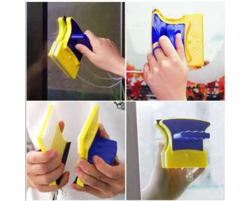 Магнітна щітка для миття вікон із двох сторін Glass Wiper Window Wizard, щітка для вікон, миття вікон Магнітна щітка для миття вікон із двох сторін Glass Wiper Window Wizard, щітка для вікон, миття вікон