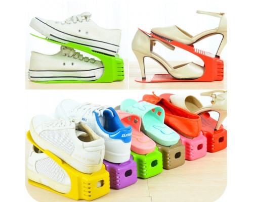 4 в 1 Двойные подставки для обуви Double Shoe Racks LY-500, органайзеры для обувы - Комплект 4 шт