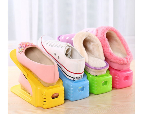 4 в 1 Двойные подставки для обуви Double Shoe Racks LY-500, органайзеры для обувы - Комплект 4 шт