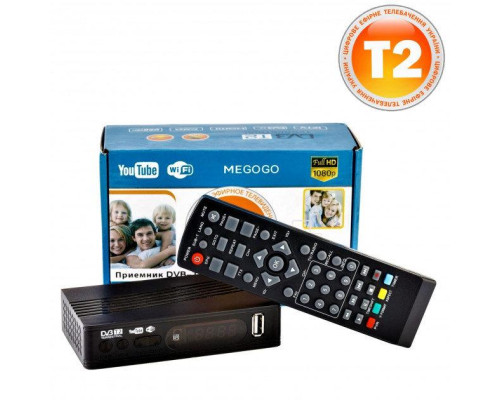 Тюнер T2 MG811 приставка с просмотром YouTube IPTV WiFi HDMI USB MEGOGO Тюнер T2 MG811 приставка с просмотром YouTube IPTV WiFi HDMI USB MEGOGO
