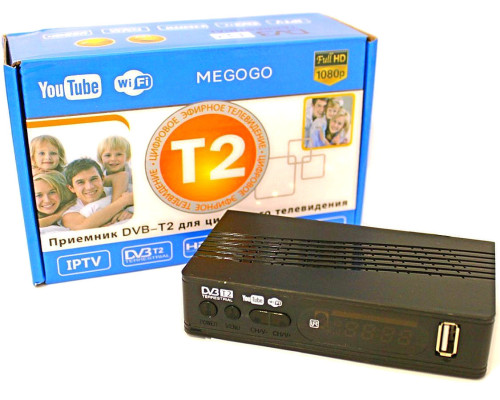 Тюнер T2 MG811 приставка с просмотром YouTube IPTV WiFi HDMI USB MEGOGO Тюнер T2 MG811 приставка с просмотром YouTube IPTV WiFi HDMI USB MEGOGO
