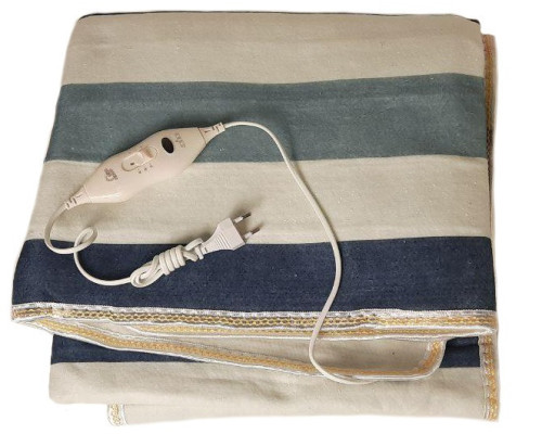 Простынь электрическая Electric Blanket 150х120см (полосы, Разноцветные) Простынь электрическая Electric Blanket 150х120см (полосы, Разноцветные)
