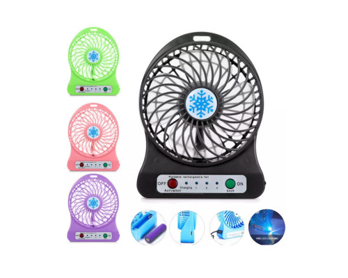 Портативний USB мінівентилятор з акумулятором Portable Mini Fan (настільний) Портативний USB мінівентилятор з акумулятором Portable Mini Fan (настільний)