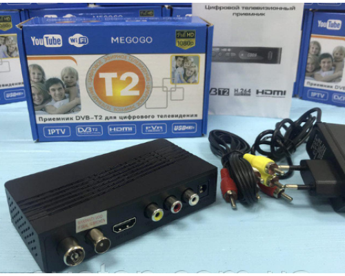 Тюнер T2 MG811 приставка с просмотром YouTube IPTV WiFi HDMI USB MEGOGO Тюнер T2 MG811 приставка с просмотром YouTube IPTV WiFi HDMI USB MEGOGO