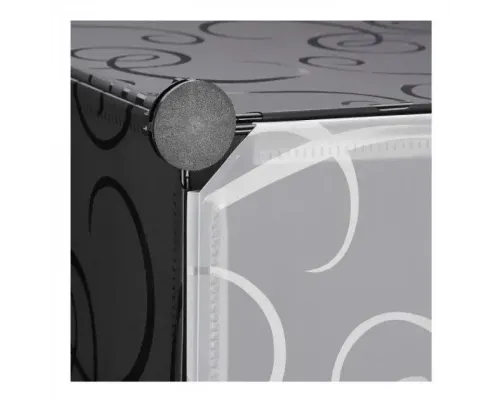 Пластиковый складной шкаф Storage Cube Cabinet 75х37х145 см Черный Сборный органайзер для одежды Пластиковый складной шкаф Storage Cube Cabinet 75х37х145 см Черный Сборный органайзер для одежды