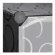Пластиковый складной шкаф Storage Cube Cabinet 75х37х145 см Черный Сборный органайзер для одежды
