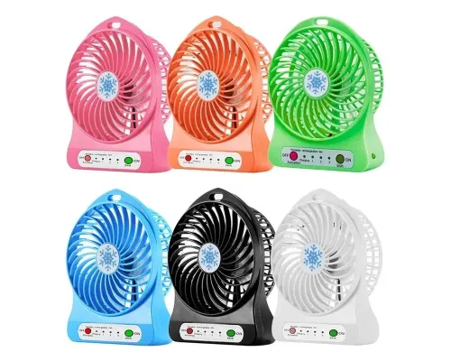 Портативний USB мінівентилятор з акумулятором Portable Mini Fan (настільний) Портативний USB мінівентилятор з акумулятором Portable Mini Fan (настільний)