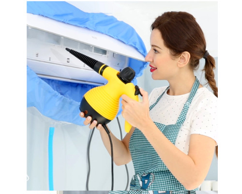 Відпарювач із функцією пароочисника Steam Cleaner DF-A001 (TM-115)/Рожевий відпарювач